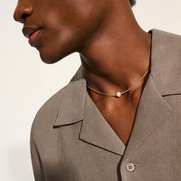 John Hardy Collier JH Essential or 14K & perle