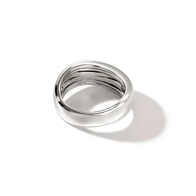 John Hardy Bague Argent Surf 7.5mm