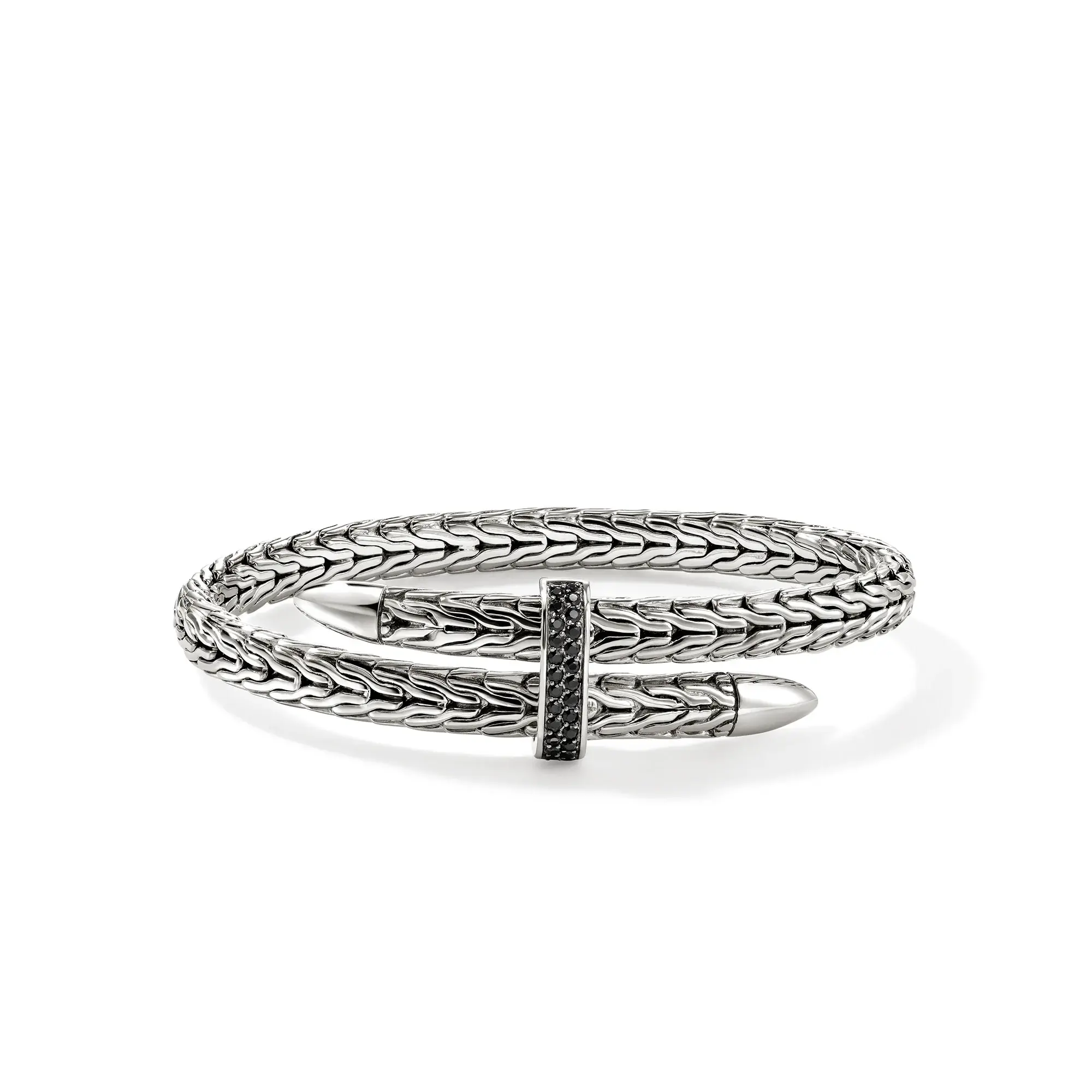 Brac arg croisé flex saphir noir