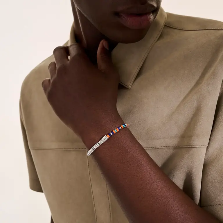 John Hardy Heishi arg brac multi pierre