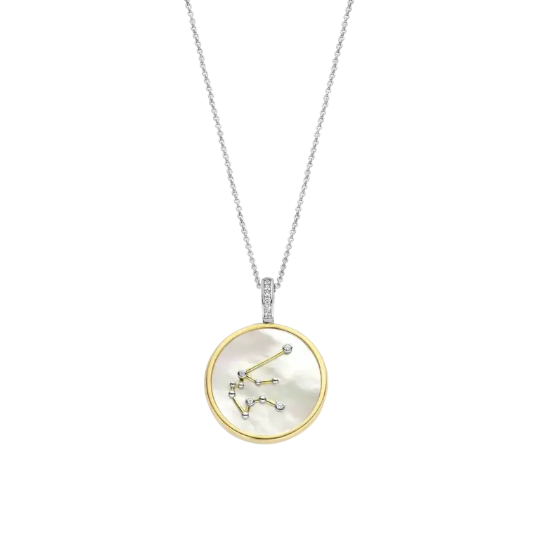 Ti Sento Milano Collier argent/nacre Verseau