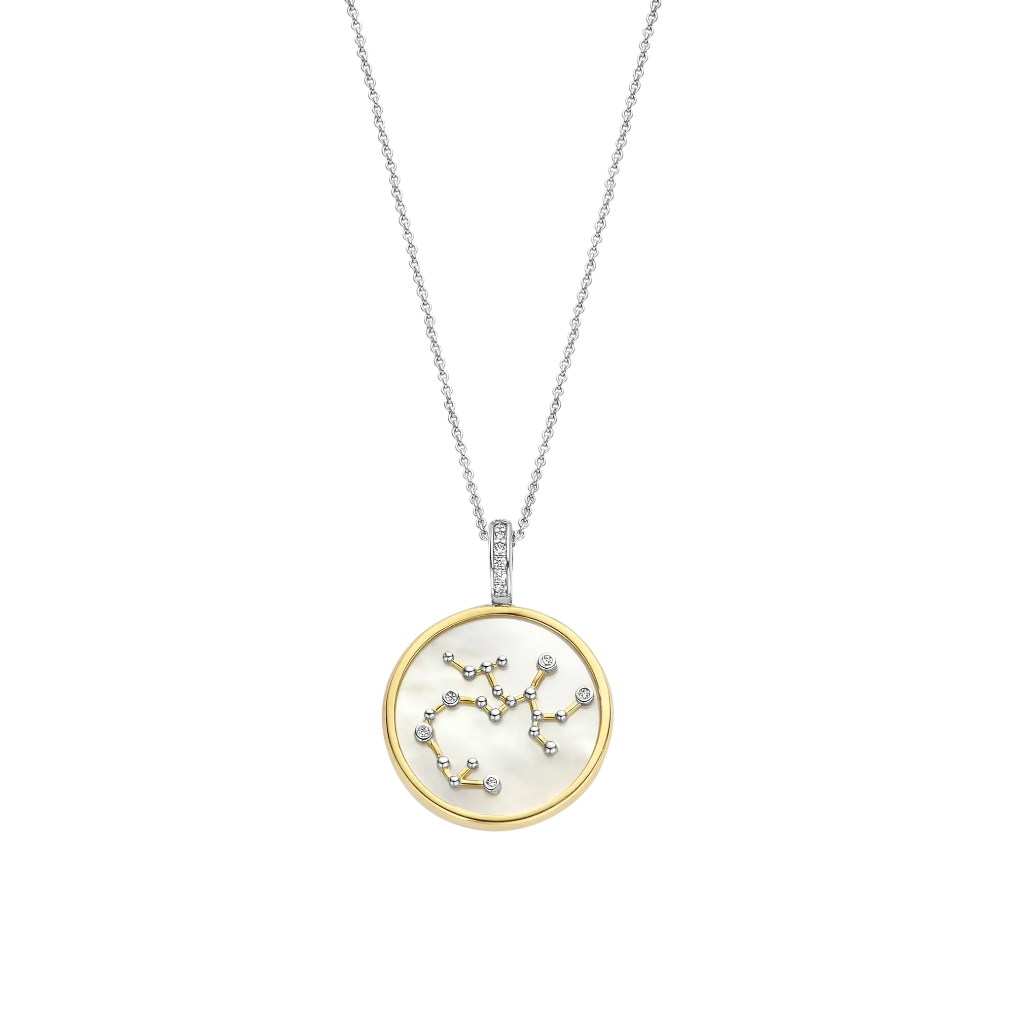 Collier arg Sagittaire CZ