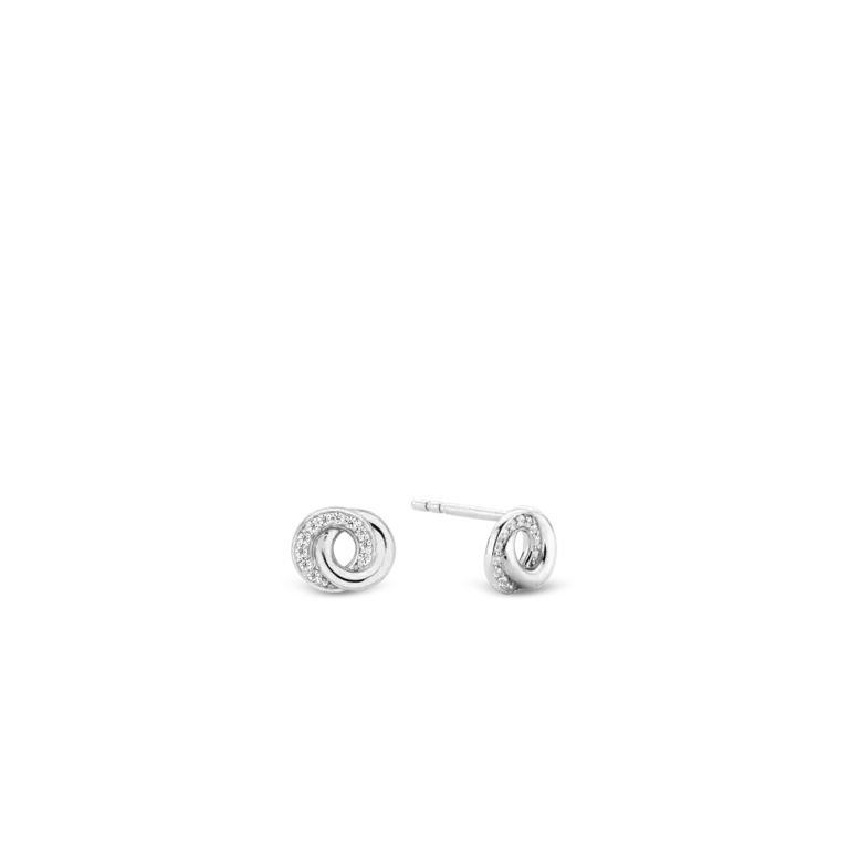 Ti Sento Milano Boucles d'oreilles entrelacées argent