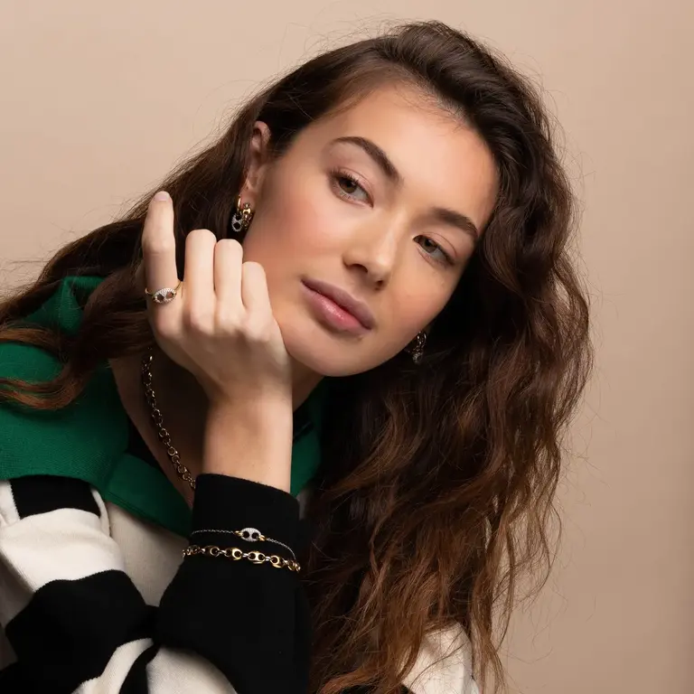 Ti Sento Milano Bracelet mailles grain de café