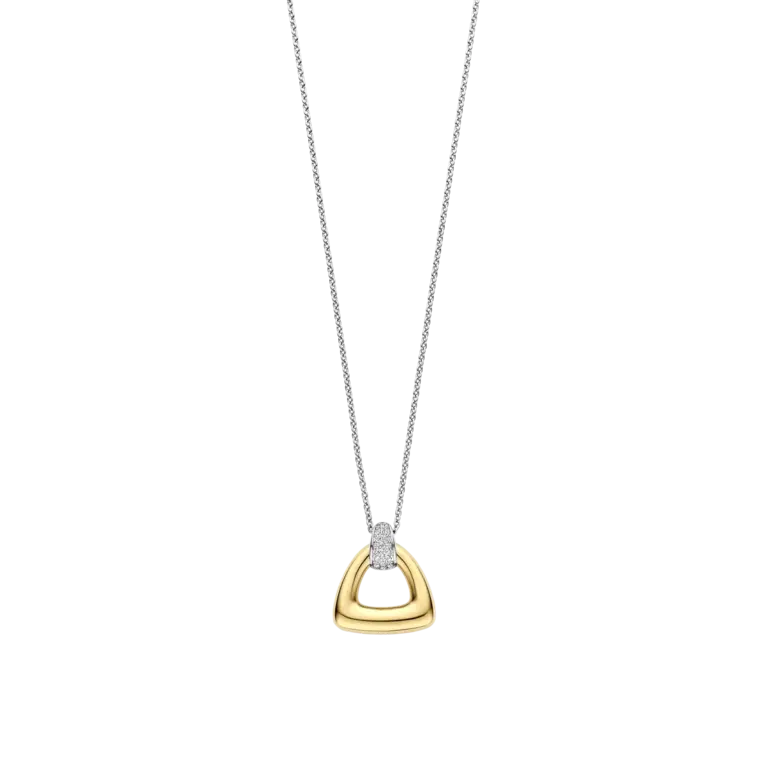 Ti Sento Milano Collier argent plaqué or