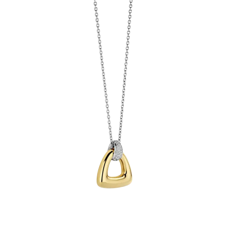 Ti Sento Milano Collier argent plaqué or