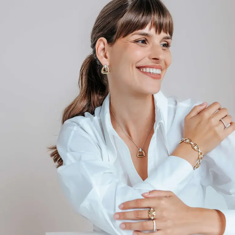 Ti Sento Milano Boucles d'oreilles argent plaqué or