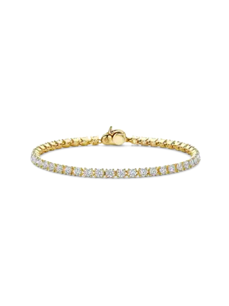 Ti Sento Milano Bracelet Tennis argent plaqué or/zircons