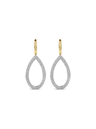 Ti Sento Milano Boucles d'oreilles gouttes pavé de zircons