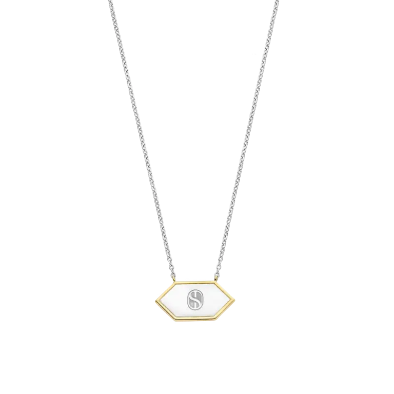 Ti Sento Milano Collier argent plaqué or/nacre