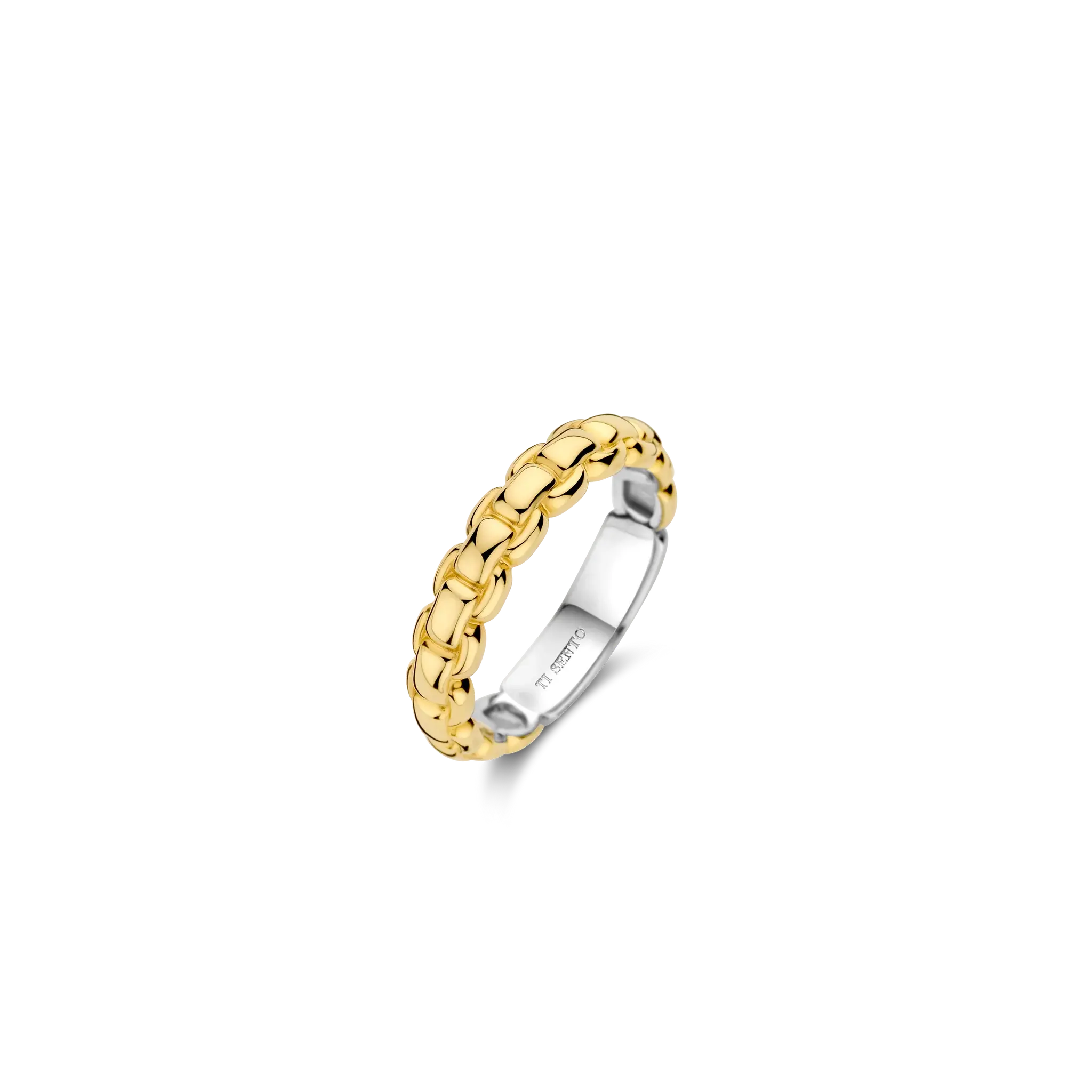 Bague style chaine pl. or
