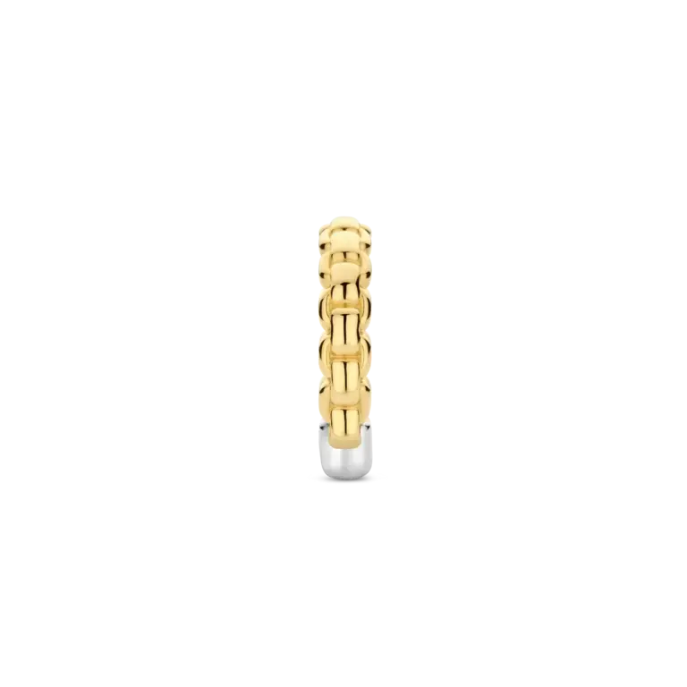 Ti Sento Milano Bague style chaine plaqué or