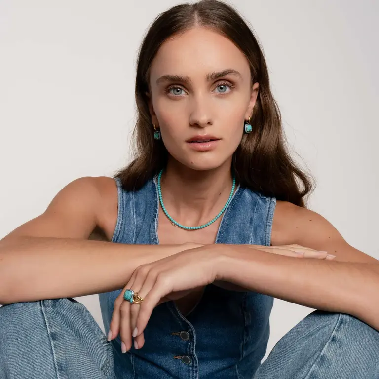 Ti Sento Milano Bague style chaine plaqué or