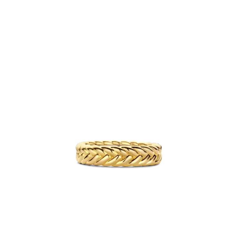 Ti Sento Milano Jonc tressé plaqué or