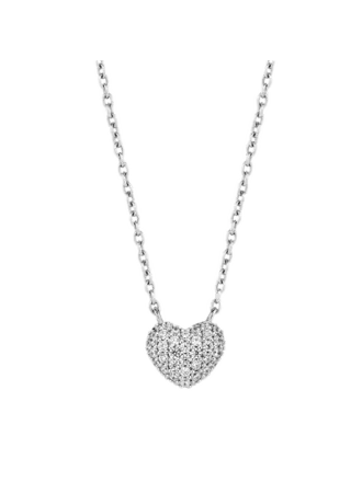 Ti Sento Milano Collier coeur zircons