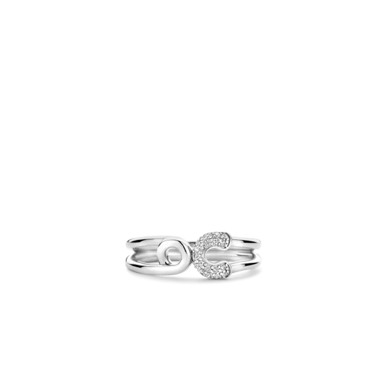 Ti Sento Milano Bague argent épingle