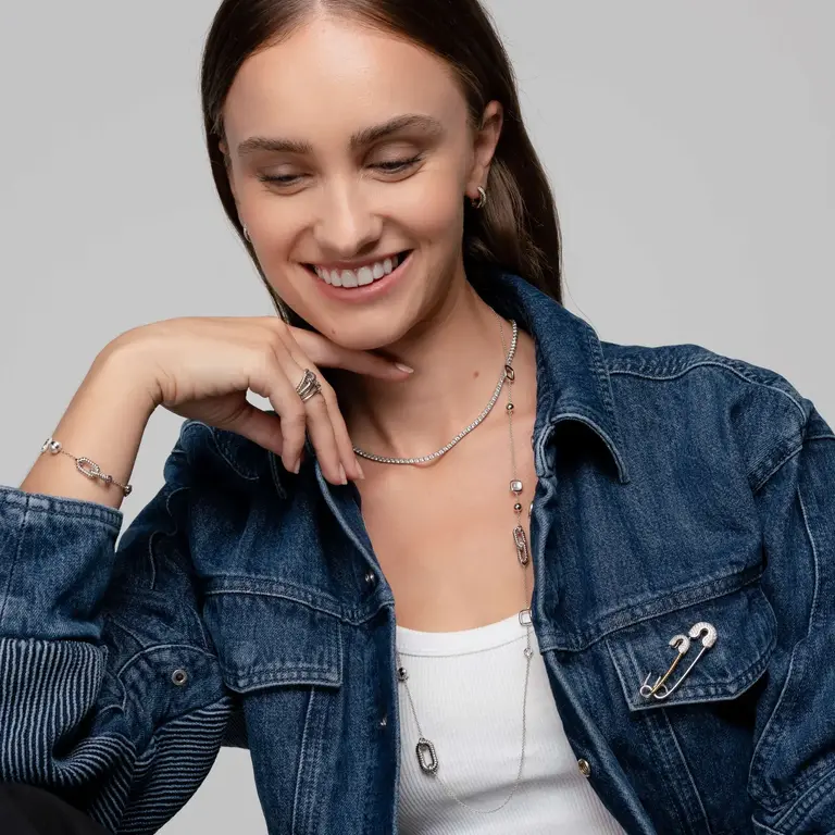 Ti Sento Milano Bague argent épingle