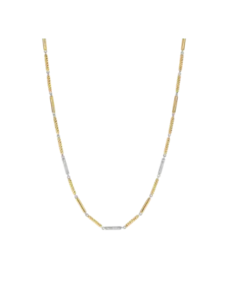 Ti Sento Milano Collier argent baguette 2 tons