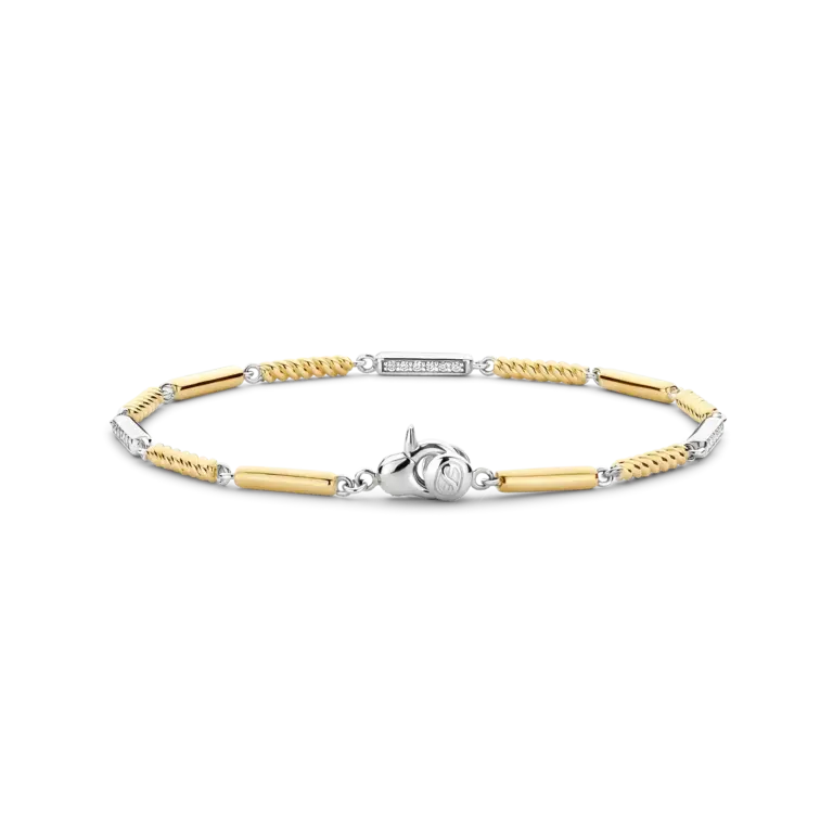 Ti Sento Milano Bracelet argent baguette 2 tons