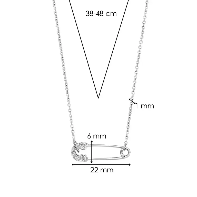 Ti Sento Milano Collier argent épingle