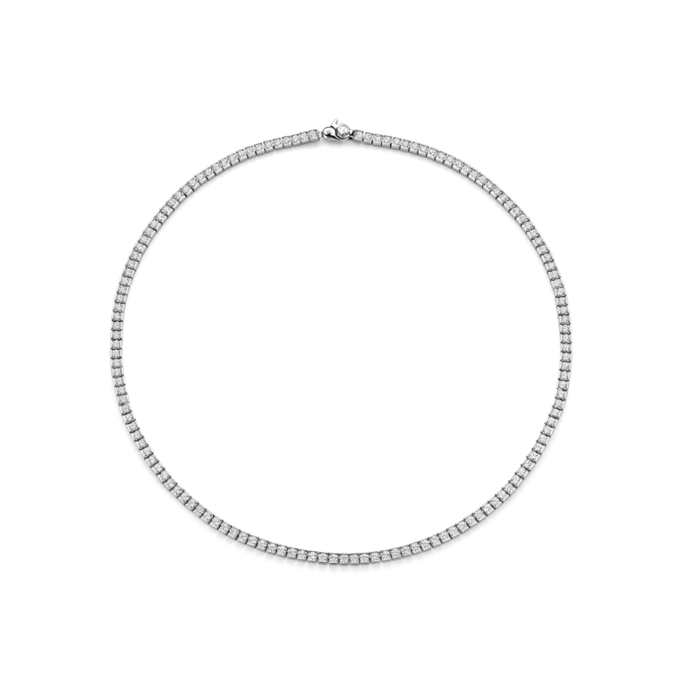 Ti Sento Milano Collier argent tennis 17''