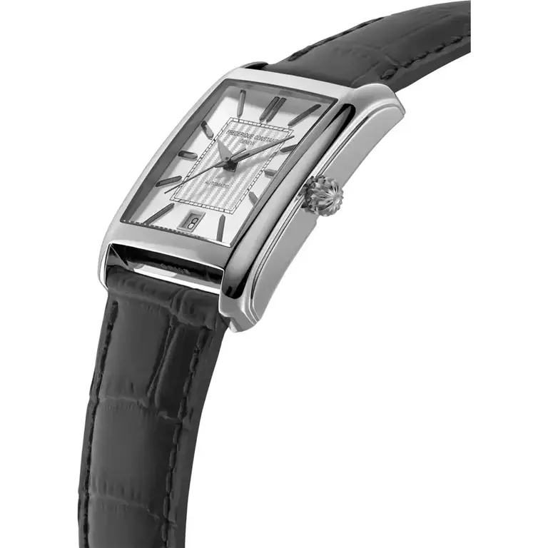 Frederique Constant Montre Classic Carrée Automatic cuir noir