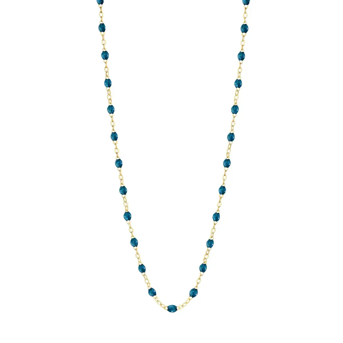 Collier 18KJ Résine Jungle 42cm