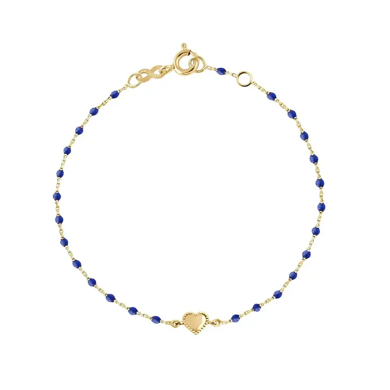 Gigi Clozeau Bracelet Lucky Coeur 18K bleu de prusse