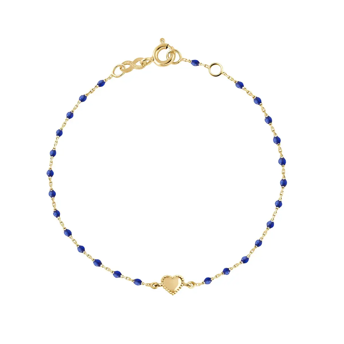 Brac Lucky COEUR 18KY bl de prusse