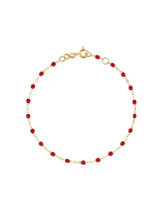 Gigi Clozeau Bracelet 18K Resine Rouge Rubis 17 cm