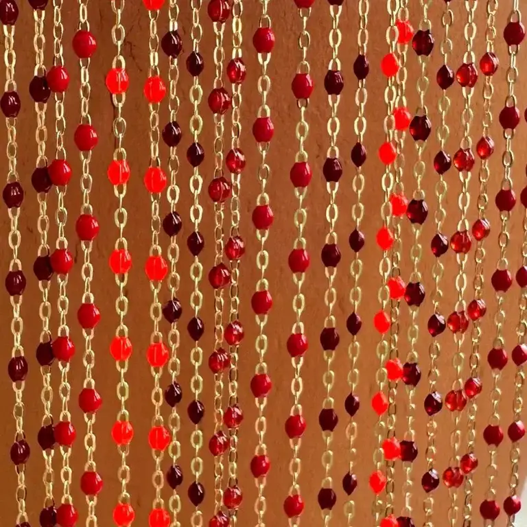 Gigi Clozeau Bracelet 18K Resine Rouge Rubis 17 cm