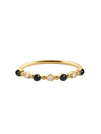 Gigi Clozeau Bague 18K Noir Diamants