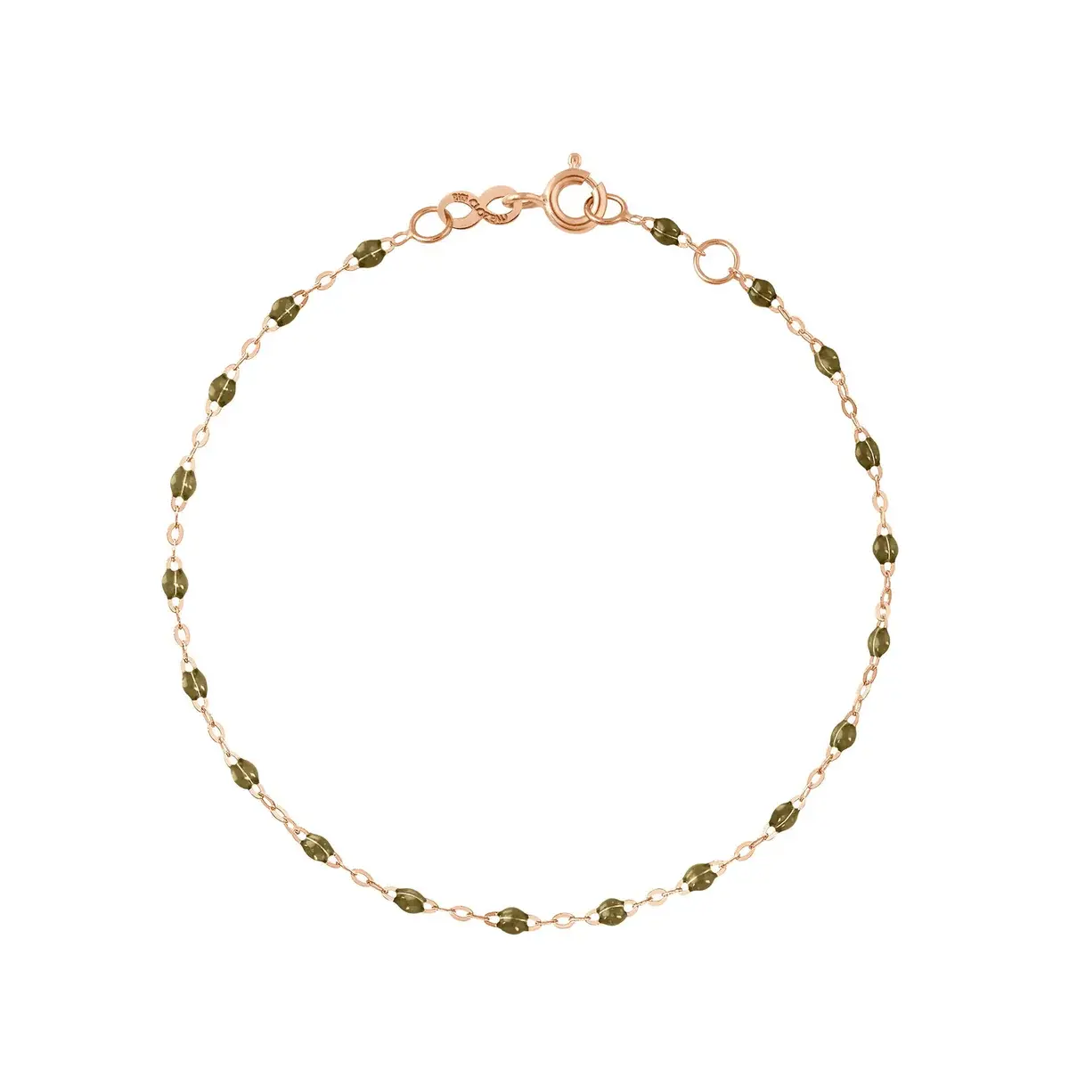 BRACELET 18K OR ROSE KAKI 19CM