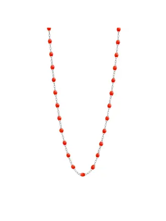 Gigi Clozeau Collier 18K Resine Corail 42 cm