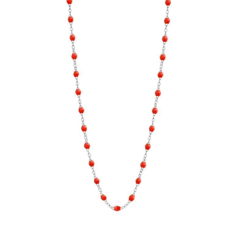 Gigi Clozeau Collier 18K Resine Corail 42 cm