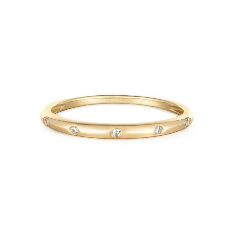 Aurelie Gi HOLLY | Jonc 14K Diamant Laboratoire