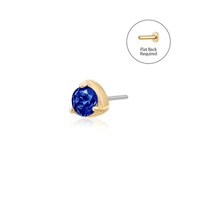 Aurelie Gi INDIGO | Boucle d'oreille (1) 14K Saphir