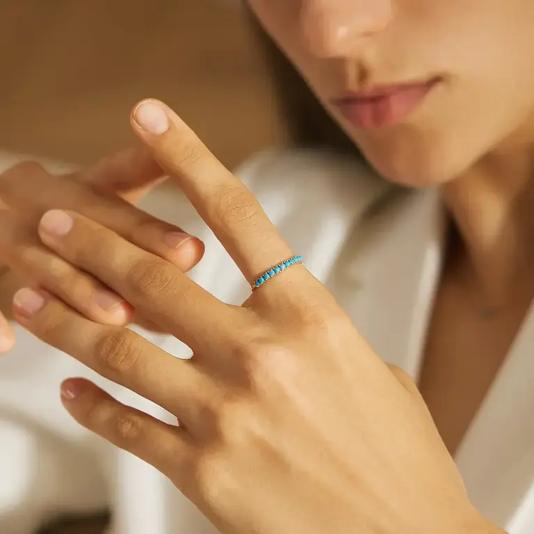 Aurelie Gi MARIA | Bague 14K Turquoise