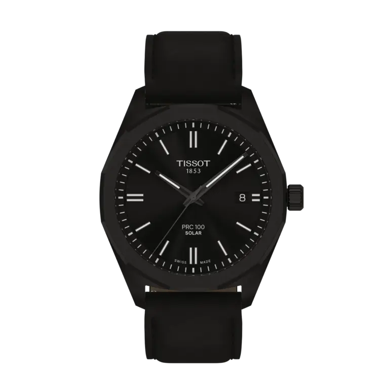 Tissot Montre Tissot PRC 100 Solaire Cuir Noir