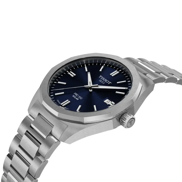Tissot Montre Tissot PRC 100 Solaire Acier Bleu