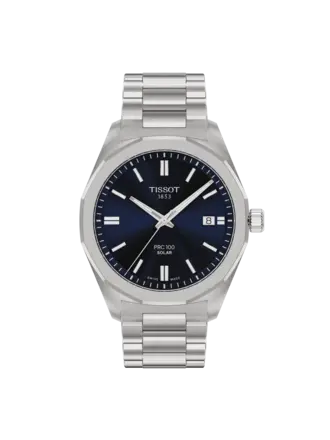 Tissot Montre Tissot PRC 100 Solaire Acier Bleu