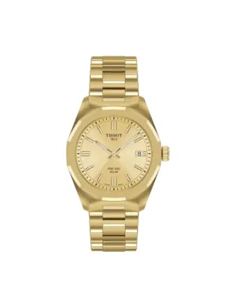 Tissot Montre Tissot PRC 100 Solaire Doré
