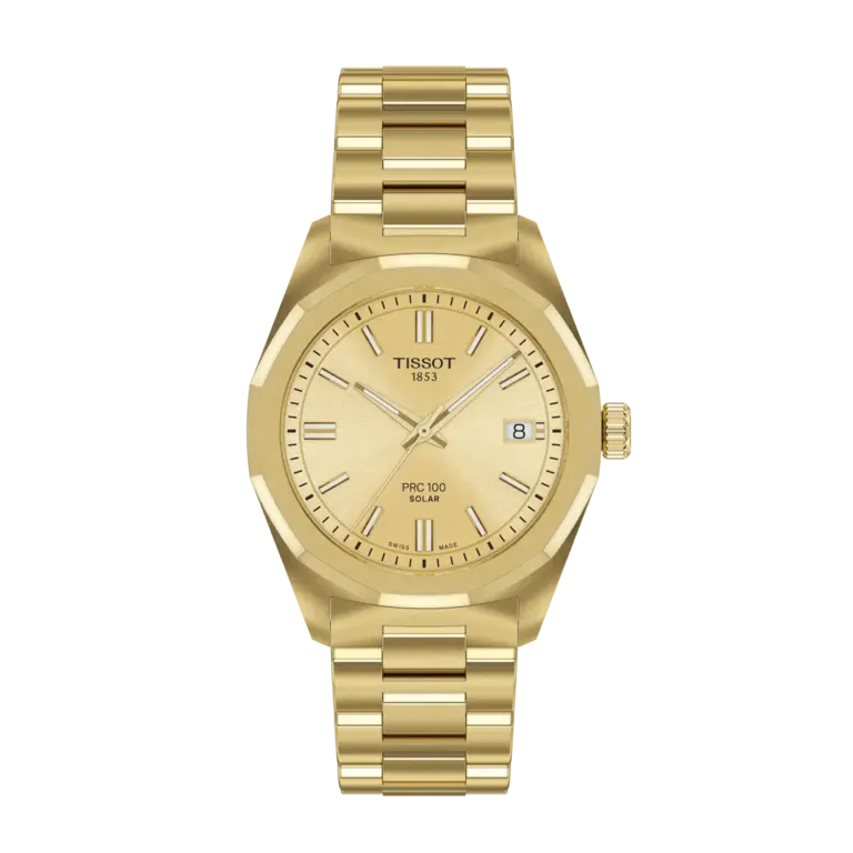 Tissot Montre Tissot PRC 100 Solaire Doré
