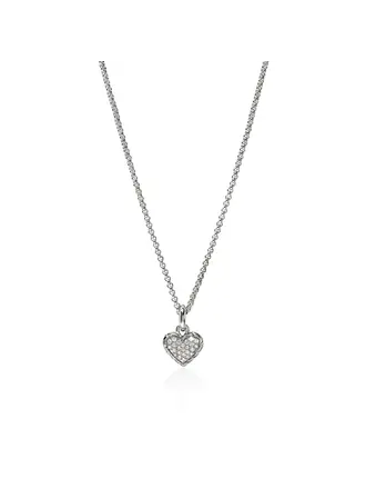 John Hardy Collier argent Coeur diamant 0.14ct