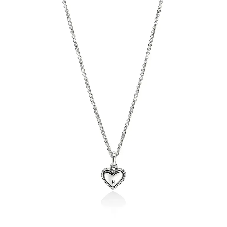 John Hardy Collier argent Coeur diamant 0.14ct