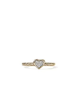 John Hardy Bague 14K Coeur diamant 0.07ct