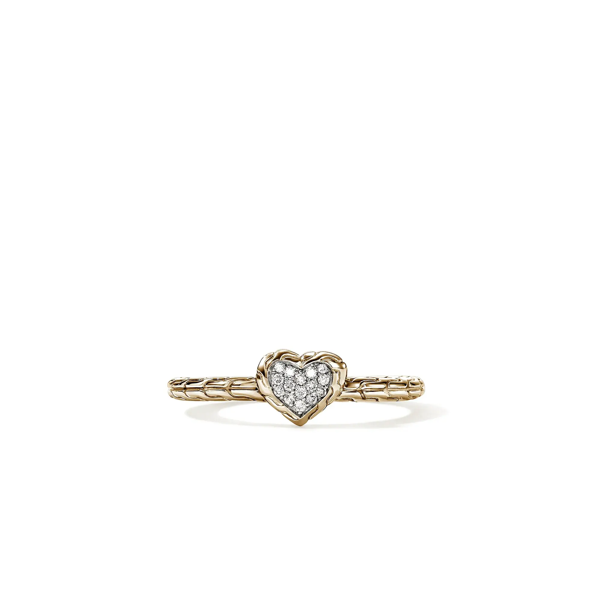 Bague 14KJ Coeur dia 0.07ct