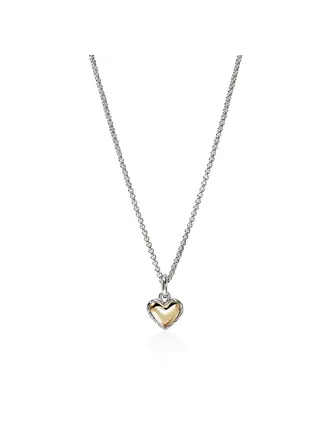 John Hardy Collier Argent Coeur 14K