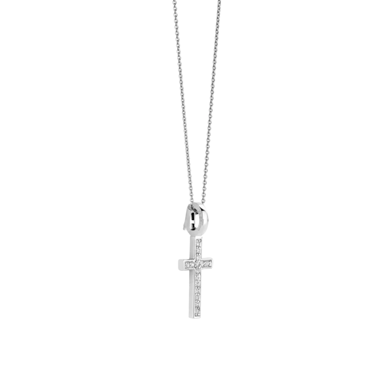 Ti Sento Milano Collier Argent Croix CZ