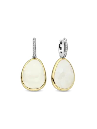 Ti Sento Milano Boucles d'oreilles plaqué or 2 Tons